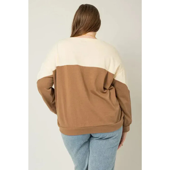☕ Gilli Colorblock Sweatshirt – 1X, 2X - Picture 2 of 2